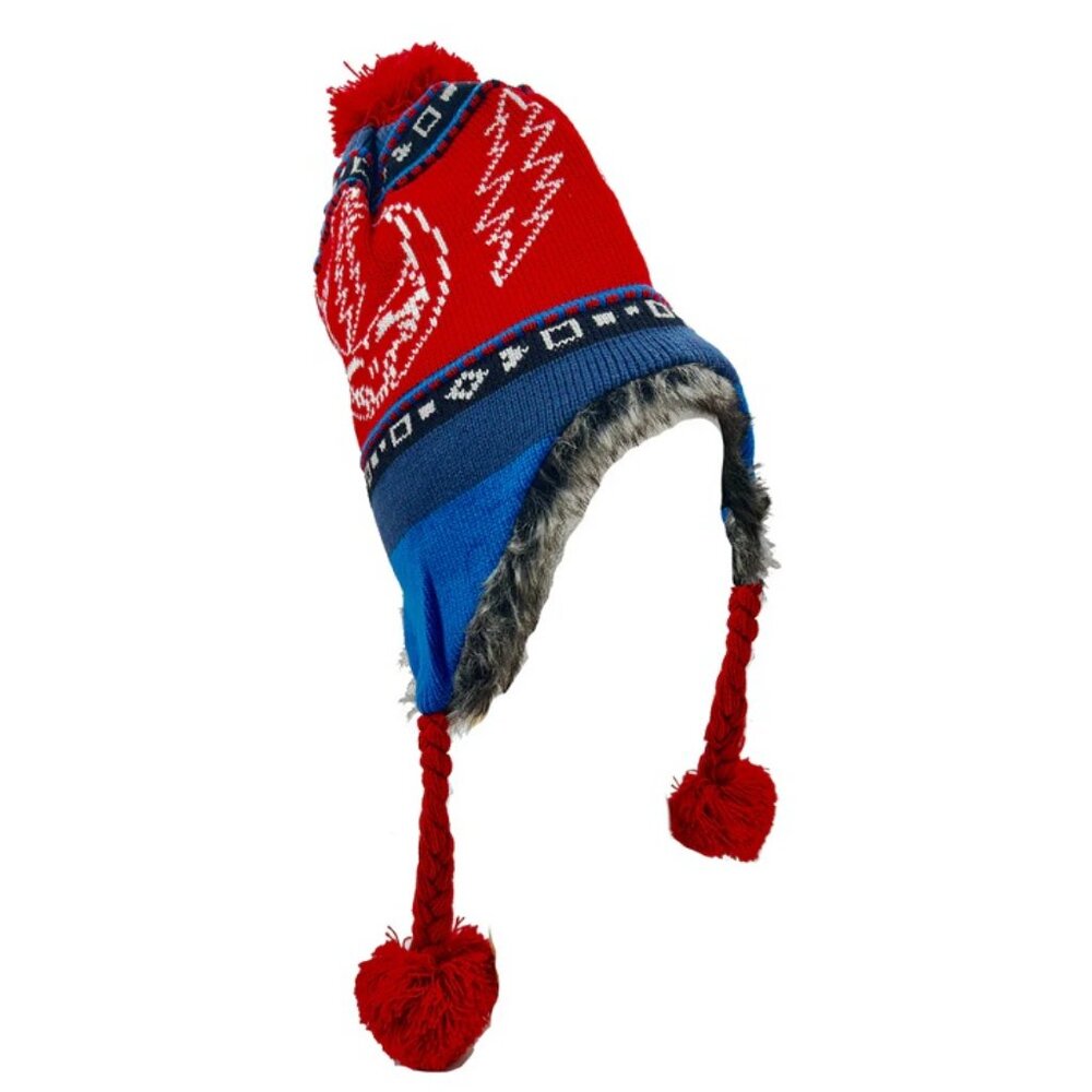 New Red Blue Winter Hat Steal Your Face Station Grateful Dead Adult Laplander Sk